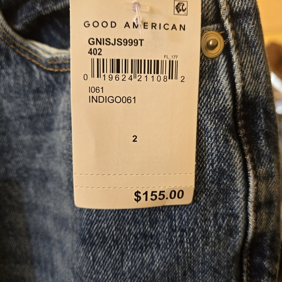 NWT Good American Jeans Sz 2 - Picture 3 of 4